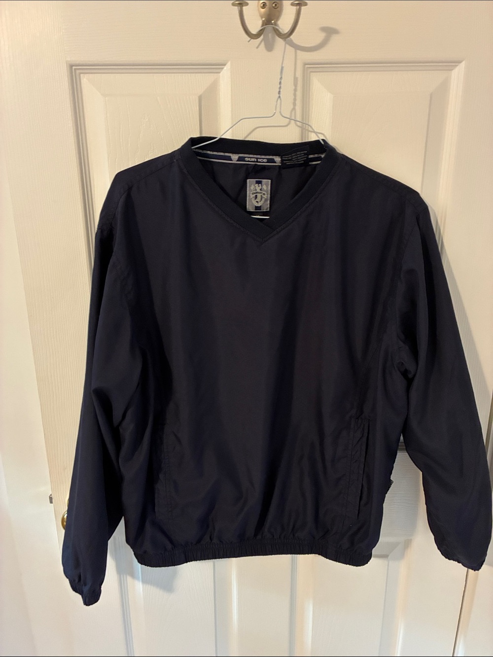 Sunice Navy V-Neck Windbreaker Pullover
